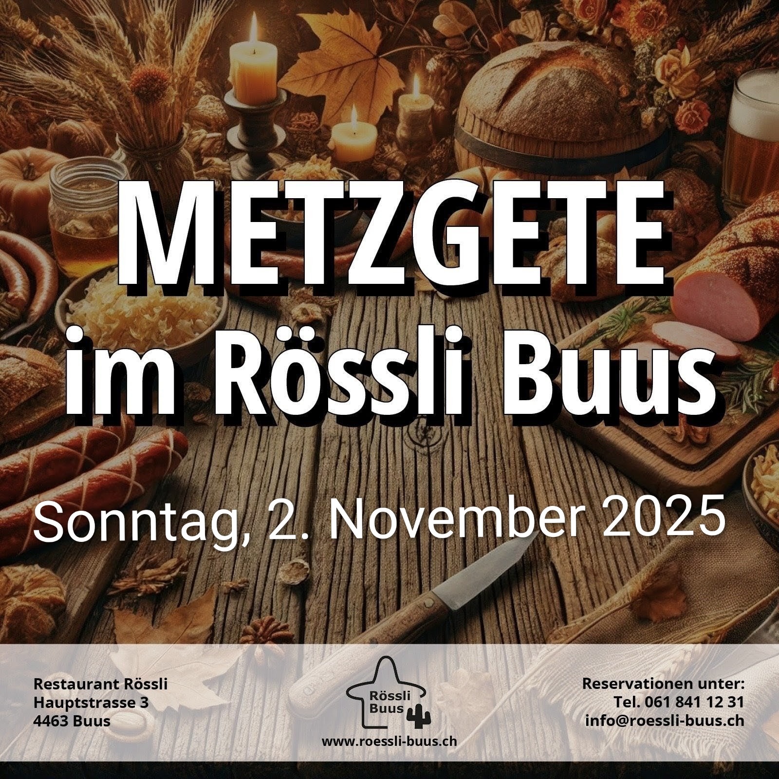Metzgete im Rössli So. 2. November 2025